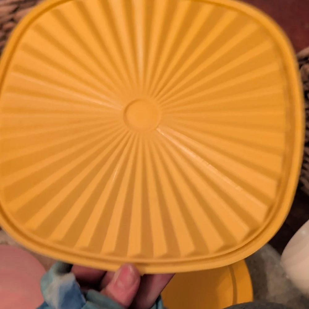 Colorful Vintage Plastic Kitchenware Set